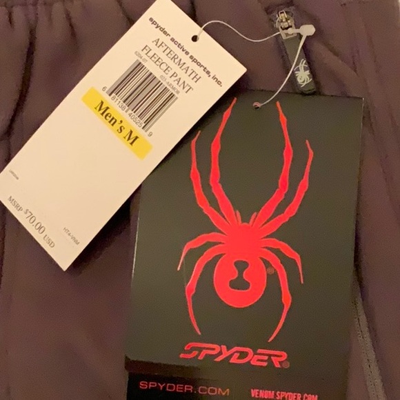 Spyder Fleece Set: Upshot 1/2 Zip Top & Aftermath Fleece Pant - ArmorGrey - Picture 10 of 16